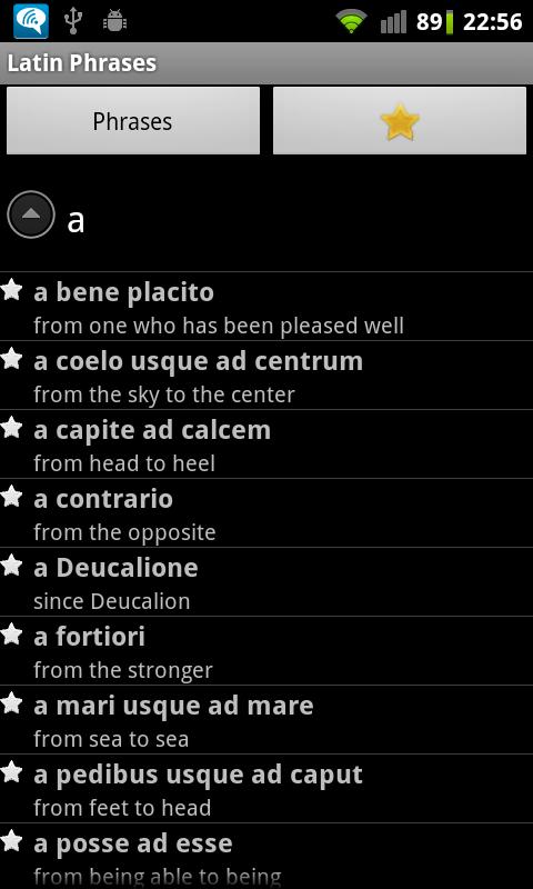Latin Phrasebook Premium Screen 3