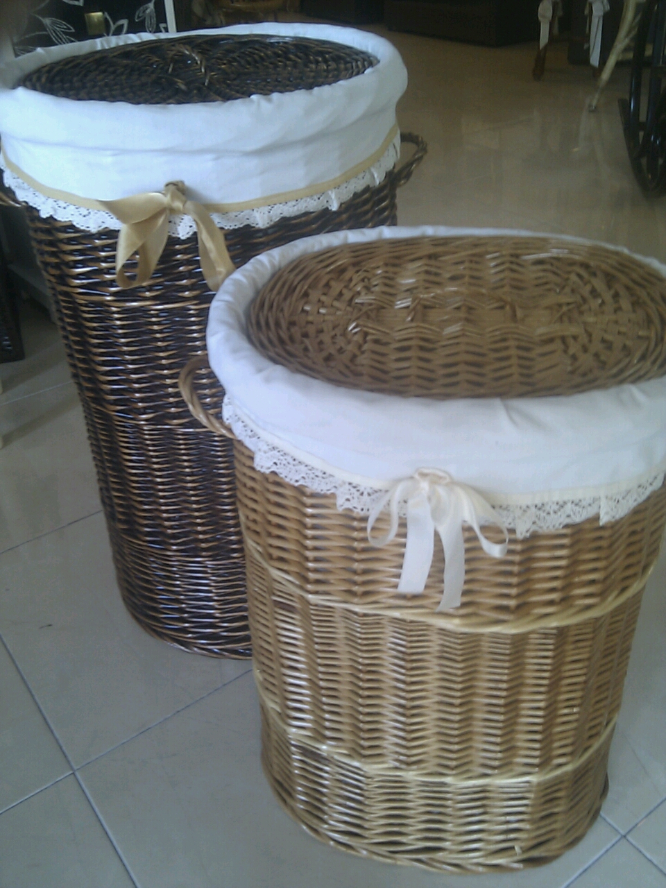 Rejilla - Anea - Mimbre - Caña - Médula - Esparto: Cestos para la ropa