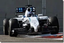 Bottas nei test di Abu Dhabi 2014