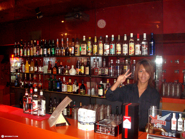 the bar at club complex code in Shinjuku, Japan 