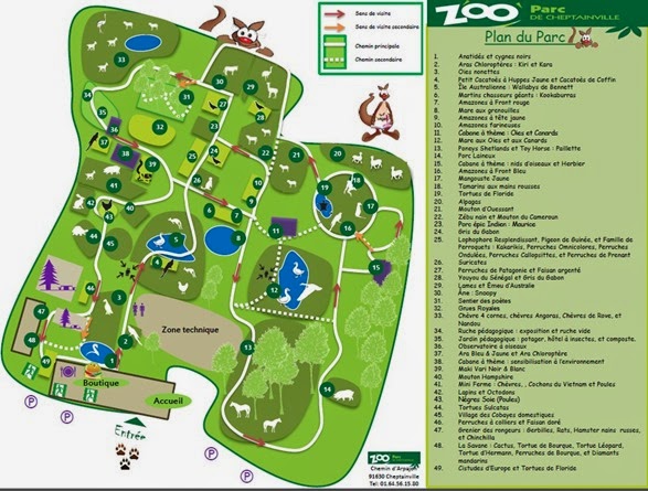 zoo parc de cheptainville plan
