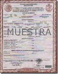 Acta de matrimonio en línea gratis
