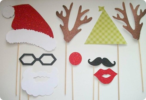 fotos navidad divertidas santa claus renos lentes barba disfraces navideños manualidades diy