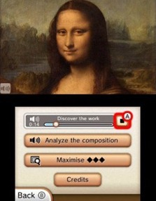 Ao tocar no ícone do som, você escuta uma cantada da Mona Lisa... Ok, isso é uma mentira...