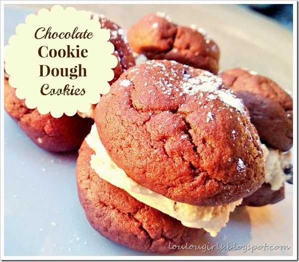 Chocolate Stuffed Cookie Dough Cookies