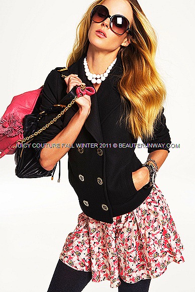 JUICY COUTURE Fall Winter 2011 Jacket and Flora Dress