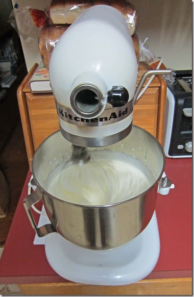 Whipping butter using a mixer