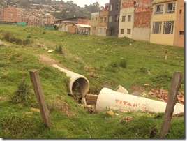 Quebrada entubada