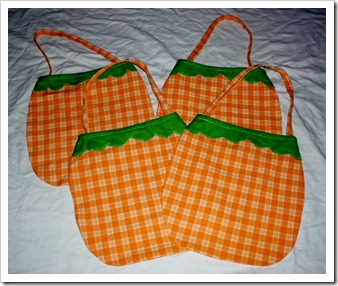 Cute Pumpkin Trick or Treat Bags