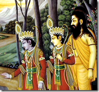 Vishvamitra with Lakshmana and Rama