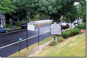 Jackson's Headquarters marker on N. Braddock Street