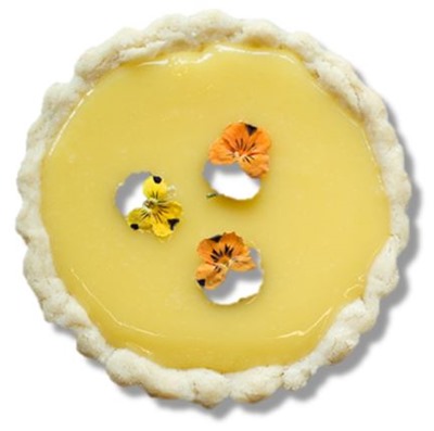 Edible Flowers Tart Photo via Terrain