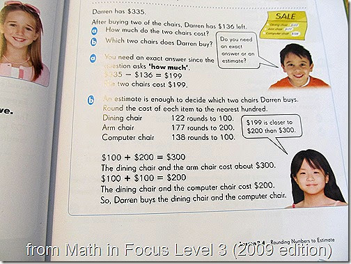 Snapshot from Math in Focus 3A (2009 edition)