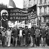 1975: Bayonne, manifestation en soutien aux condamnés à mort par Franco