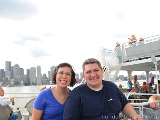 Brandon and Victoria on Boston Harbor Cruise