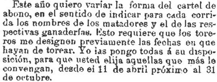 1909-03-31 La Correspondencia  Mosquera cambiar el modo del cartel