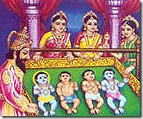 Four sons of King Dasharatha and his wives