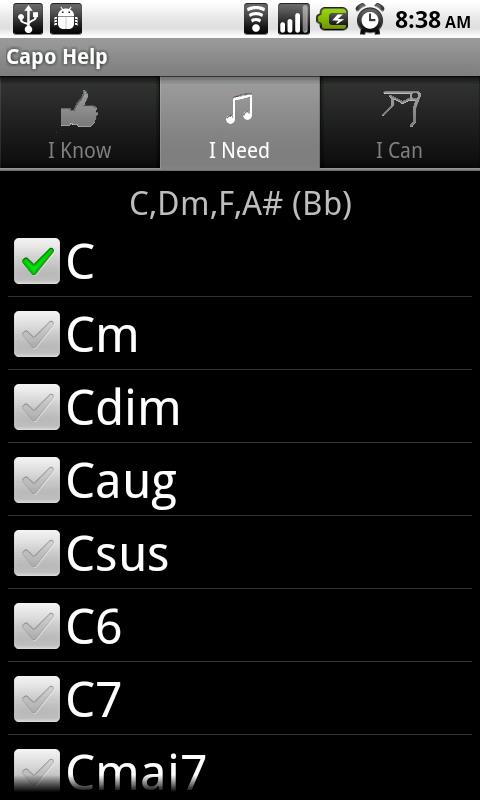 Capo Help Screen 2