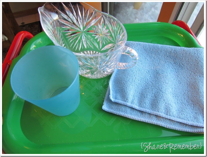 Preschool Activity Trays - Pouring Water