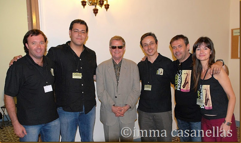 Amb Charlie Haden al centre, David Boada, Dani Margalef, Carles Ocaña, Miquel Bricullé i Imma Casanellas, Vilafranca del Penedès, 30-6-2007