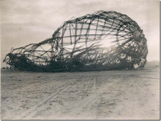 wreckage at sunrise - May 7 1937