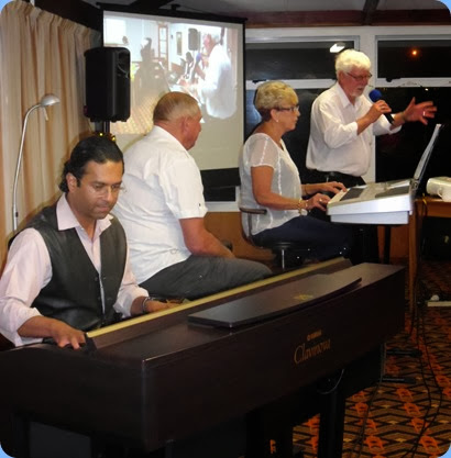 To round-off a terrific Christmas Club Night Special, Jan and Kevin Johnston got our feet tapping with a cameo performance by Ben Fernandezon on the Clavinova. The band was joined by Peter Wilton who comes from Wellsford and plays gigs with Jan and Kevin as their very able vocalist.