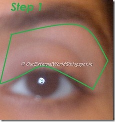 Step 1 - brown smokey eyes with winged liner Step 1 - brown smokey eyes with winged liner