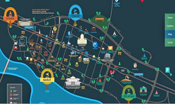 peta festival belia 2014 putrajaya 