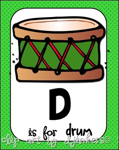 D is for drum pic