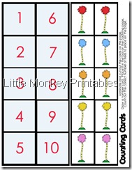 counting mat cards