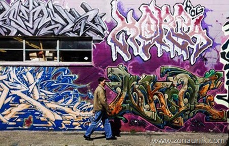 alphabets graffiti mural art
