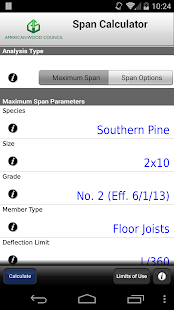 AWC Span Calc