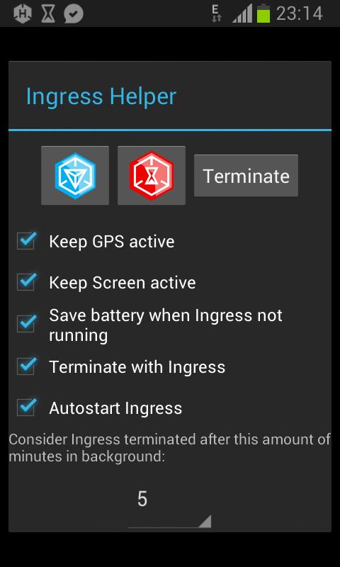 Android application Ingress Helper screenshort