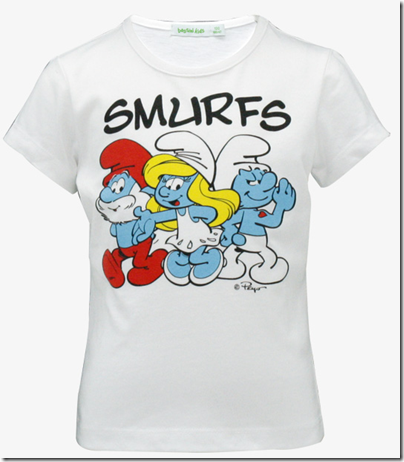 Smurf Print Tee 04 - SGD 16