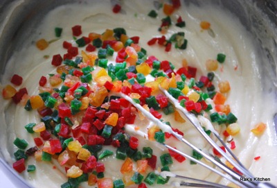 Add tutti fruity mix well