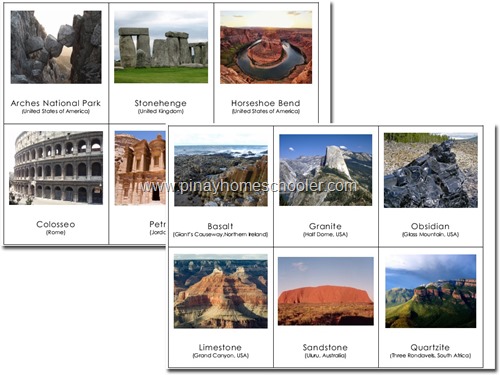 FREE Famous Rock Formations Picture Cards