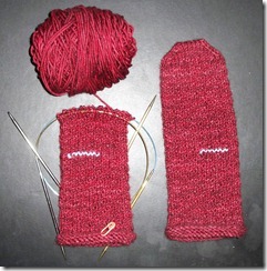 Nubby Noro Mittens - Two