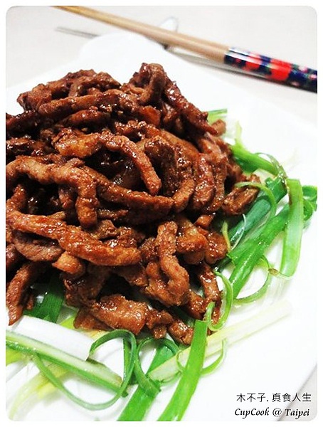 京醬肉絲成品圖 sauted meat shreds with soy bean paste(4)