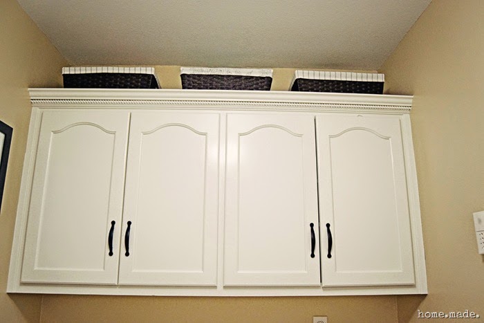 Laundry Room Reveal White Cabinets