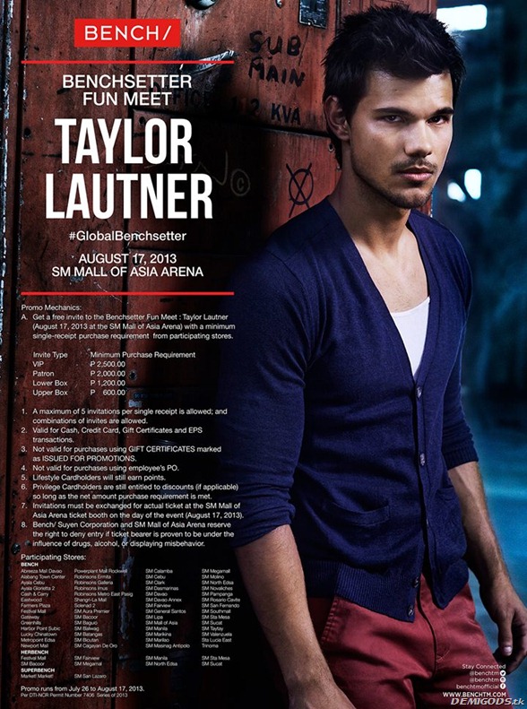Taylor Lautner Bench