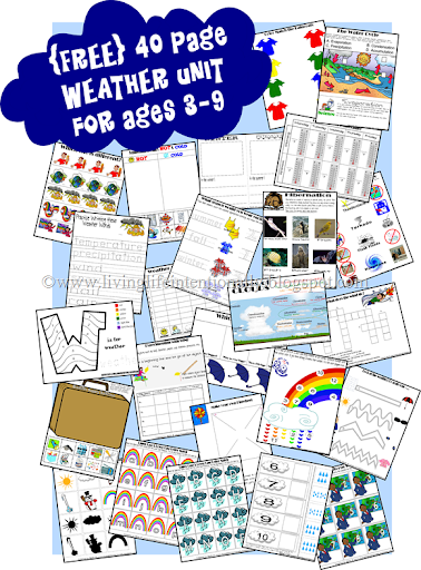 FREE Weather Themed Printables And Activities - Homeschool Giveaways FREE Weather Themed Printables And Activities - Homeschool Giveaways