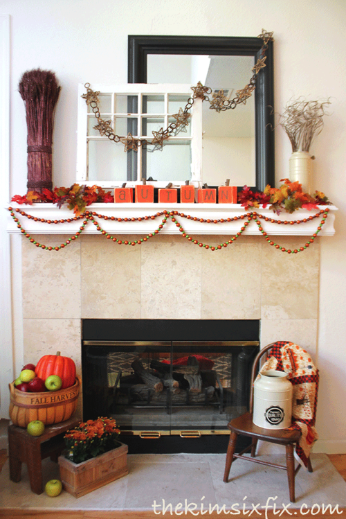 Harvest mantel for the Fall 