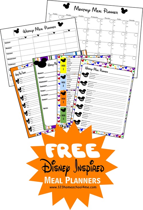 Disney meal planner Disney meal planner (freebie!) #disney #mealplanner #momstuff