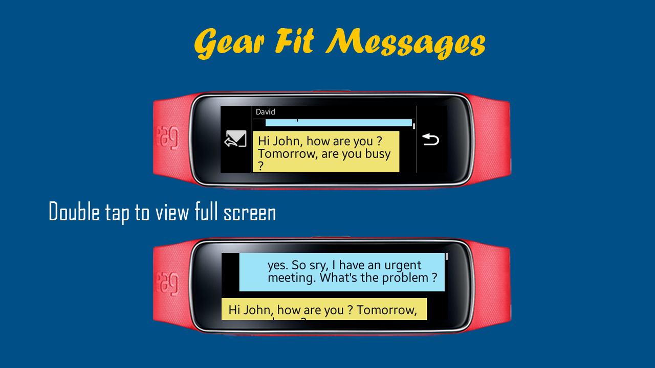 Gear Fit Messages - screenshot