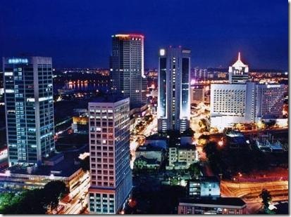 Johor Bahru city by night