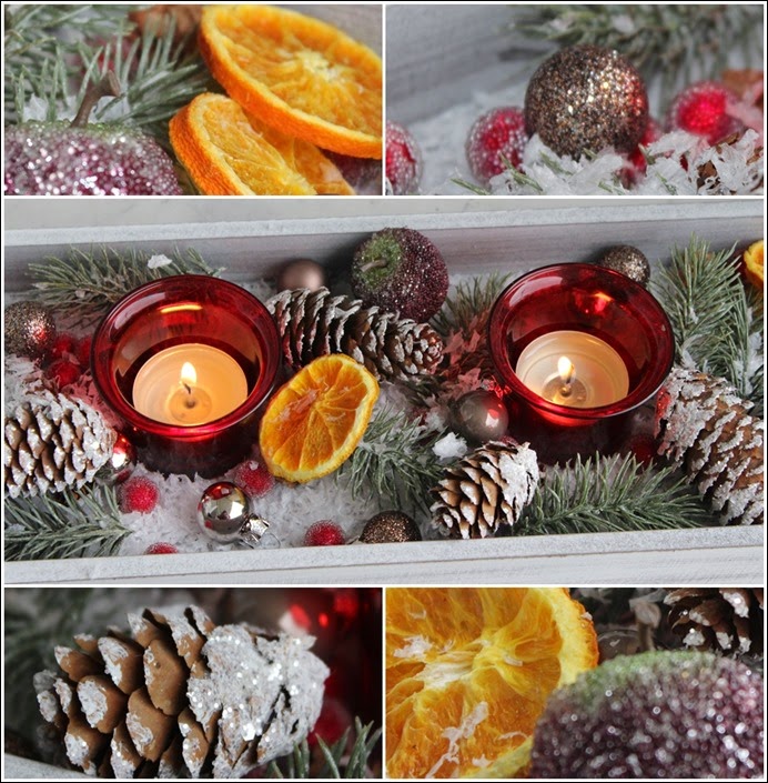 Adventsgesteck Collage