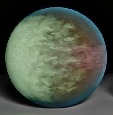 ilustração do exoplaneta Kepler-7b