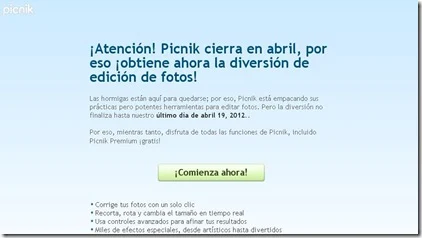 Picnik.com Español Descargar Gratis