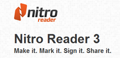 โปรแกรม Nitro  pdf Reader  