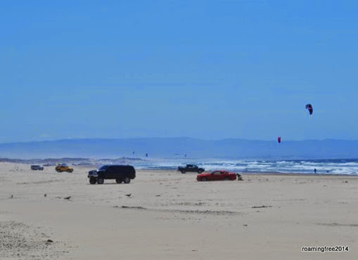 Driving on Pismo Beach